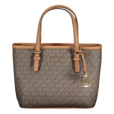 Michael Kors Carry All Jet Set Travel Womens Tote (brown sig)