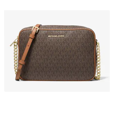 Michael Kors - Jet Set Signature Crossbody Bag - Brown