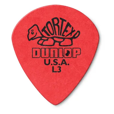 Dunlop 472RL3 0.50mm Tortex Jazz Red - Pack of