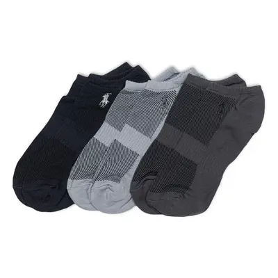 POLO RALPH LAUREN Men's Tech Low Cut Sock Pair Pack Gray Assorted Mens Shoe Size