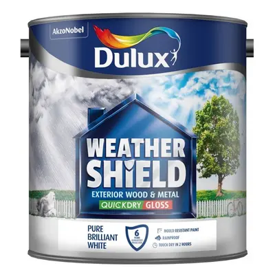 Dulux - Weathershield Exterior Quick Dry Gloss 2.5L - Pure Brilliant White