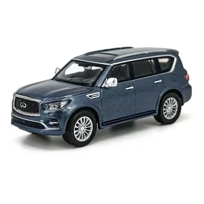 (QX80 Blue) 1:64 Scale Nissan Patrol Y61 Car Model 1:64 Metal Diecast Miniature Ariya X-trail Q5