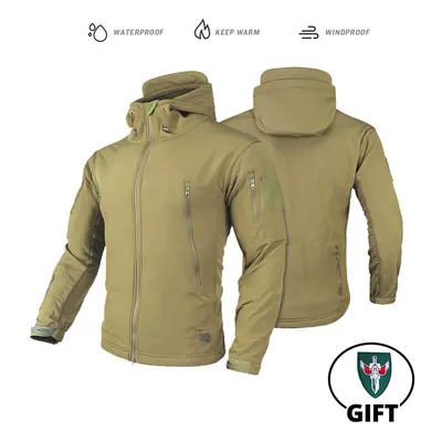 (LY YW Jacket, S) Tactical Jacket Fleece Winter Men Hiking Jackets Windbreaker Waterproof Soft S