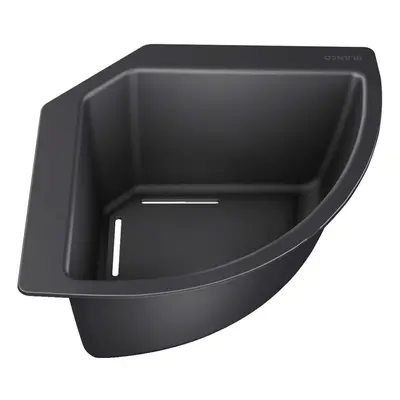 235866 Corner Bowl for Food and Crockery, Piece, Black, x mm