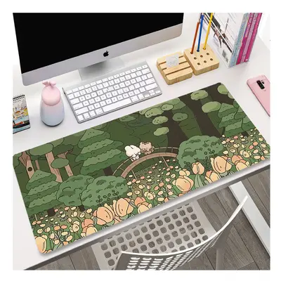 (LY008895 (10), 1000x500x3mm) Green Plant Large Gaming Mousepad Gamer Mouse Pad Size For Office 