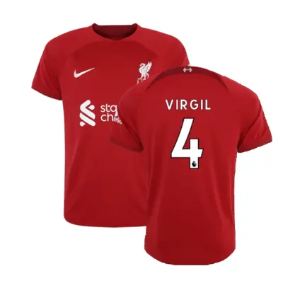 (XLB) Liverpool Home Shirt (Kids) (VIRGIL 4)