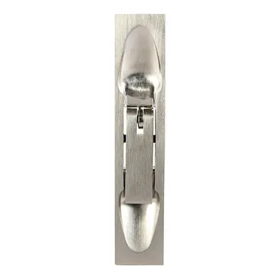 Lever Action Flush Door Bolt with Flat Keep Plate x 20mm Satin Nickel