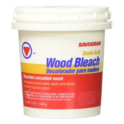 Savogran Wood Bleach 12oz Oxalic Acid Wood Bleach for Furniture w/Un