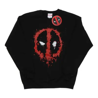 (XL, Black) Marvel Mens Deadpool Splat Face Sweatshirt