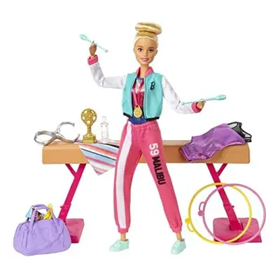 Barbie Gymnastics Playset: Barbie Doll, 15+ Accessories, GJM72