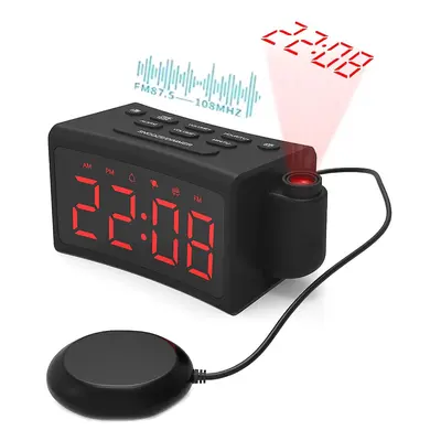 Loud Alarm Clock For Heavy Sleepers Vibrating Alarm Clock With Bed Shaker For Deaf And Hard Of H