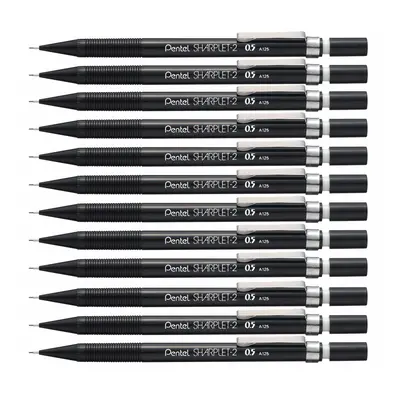 Pentel Sharplet Mechanical Pencil 0.5 mm Lead (Pack of 12) Black