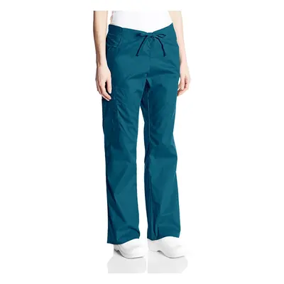 Dickies Women's Signature Mid Rise Drawstring Scrubs Cargo Pant Carib