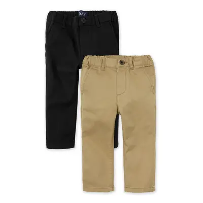 The Children's Place baby boys And Toddler Stretch Skinny Chino Pants Flax/Black Pack Months US