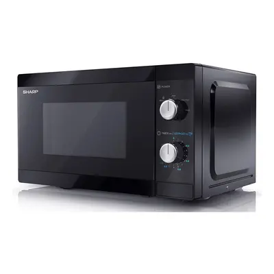 Sharp YC-MS01U-B Black Litre 800W Microwave With Defrost Settings