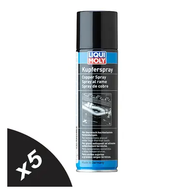 Liqui Moly Copper Spray Grease Anti-Seize Lubricant Heat Resistant Spray 5x250ml