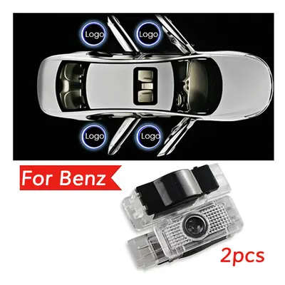 (Mercedes Benz logo) 2PCS Led Door Logo Laser Projector Light For Mercedes Benz C w203 Accessori