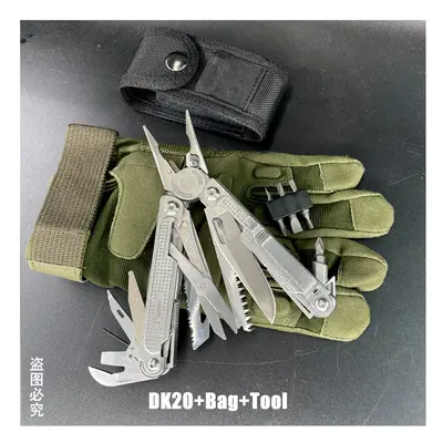 (DK20) SwissTech Folding Multitool Pliers Multi-functional Combination Tool Pliers Folding Sciss