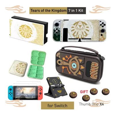 (I(For SWITCH)) For Nintendo Switch OLED Case Shell Cover Skin ZD Portable Waterproof Hard Prote