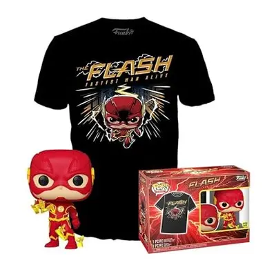 POP! & Tee: DC - the Flash - Extra Large - (XL) - DC Comics - T-Shirt - Clothes With Collectable