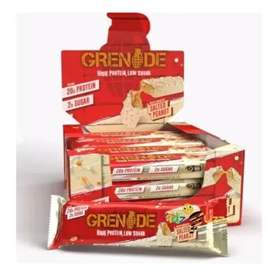 (Pack Of 24) Grenade White Choclate Salted Peanut Protein Bar