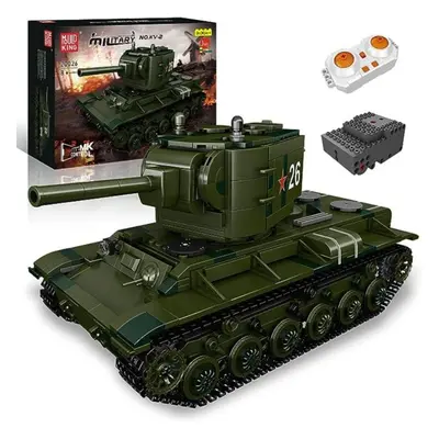 (as the picture) Mould King Military World War Ii Kv-2 Tank Toys Building Blocks Bricks Remote C