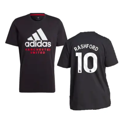 (L) Man Utd DNA Graphic Tee (Black) (Rashford 10)