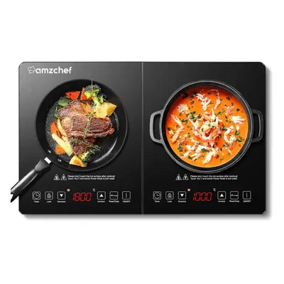 (6.8*58*36, Silver) Single Induction Cooker, Ultra-thin Induction Hob with Fashion Look, 10-leve