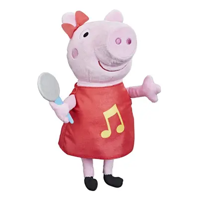 5010993908035 Peppa Soft Toy with Glittery red Dress and Bow, Sings Songs, from Years Old, Multi