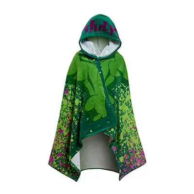 Incredible Hulk Hooded Boys Bath Towel 100% Cotton Kids Poncho Avengers Beachtowel Bathing Towel