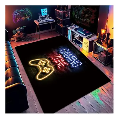 (A, 80*120cm) Game Carpet Rugs, Non Slip 3d Gaming Controller Area Rug Carpet Playroom Bedroom D