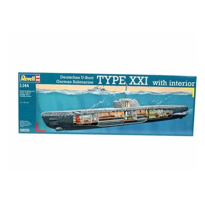 Rv05078 - Revell 1:144 - U-boat Xxi Type (w/interior)