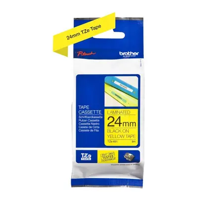 BROTHER Default Category Labelling Tape Black on Yellow mm