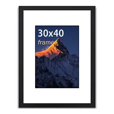 Picture Frames, x 40cm Picture Frame(12x16 Inch), Wooden Photo Frame, 30x40cm Frame with Mount, 