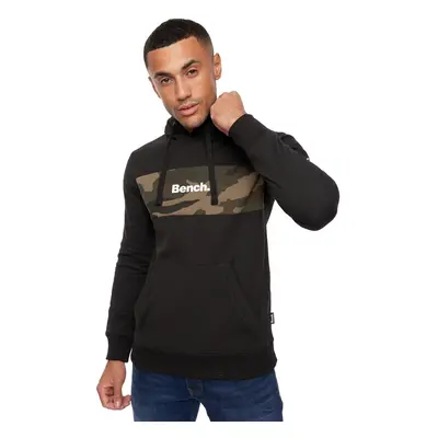 (L, Black) Bench Mens Reiss Hooded Pullover Sweatshirt Jumper Hoody Hoodie