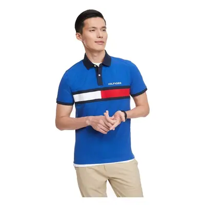 Tommy Hilfiger Men's Short Sleeve Cotton Pique Flag Polo in Regular Fi