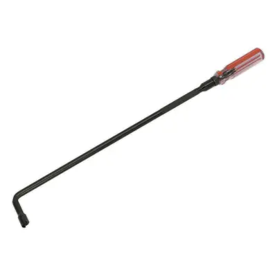 460mm Pilot Screw Adjusting Tool - Deep Access - Angled Head - Slotted Blade