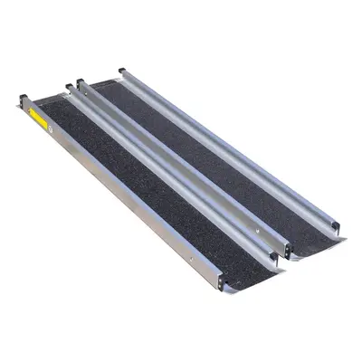 5ft Lightweight Telescopic Channel Ramp - Gritted Surface - 272kg Weight Limit