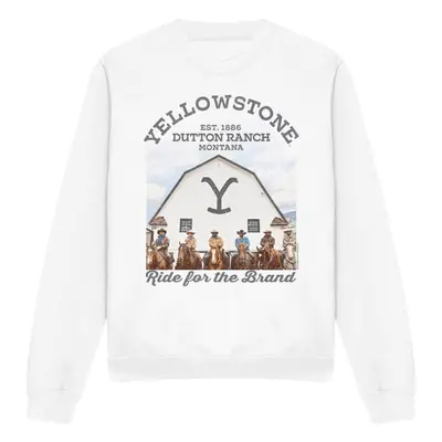 (XXL, White) Yellowstone Unisex Adult For the Brand Sweatshirt