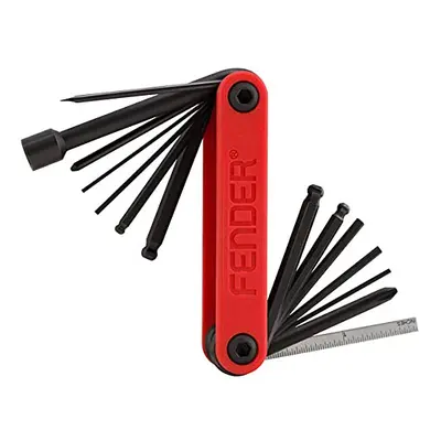 Guitar/Bass Multi-Tool For Guitar and Bass, Tools in1, Red