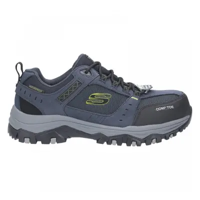 (12 (Adults'), Navy/Black) Work: Greetah Navy/Black Composite Toe Mens Walking Lace-up Shoes