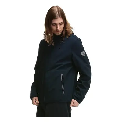 Tommy Hilfiger Mens Hooded Performance Soft Shell Jacket Midnight XXXLarge