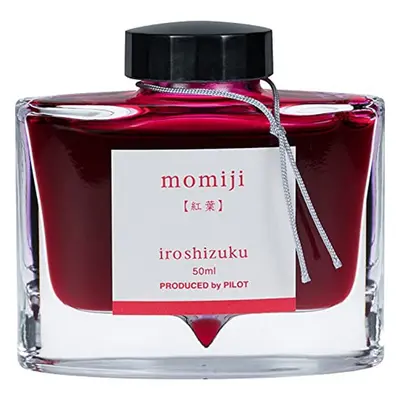 PILOT Iroshizuku Bottled Fountain Pen Ink Momiji Autumn Leaves (Red) 50ml Bottle (69208)