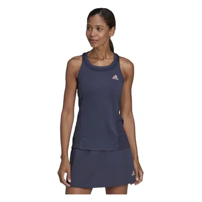 adidas Women's Club Tennis Tank Shadow Navy/Wonder Mauve Large