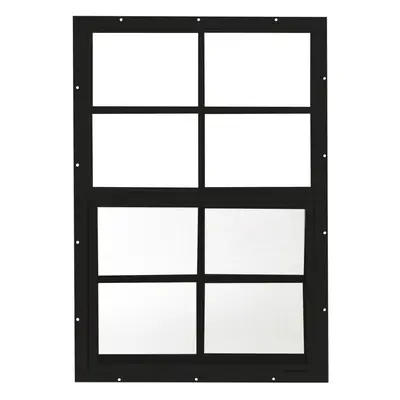 Shed Window W x H Flush Mount Black for Sheds Playhouses and Chicken Coops PK W1827BLKBX1