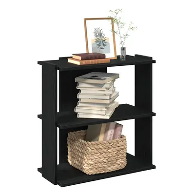 vidaXL Bookcase 3-Tier Black 60x30x60 cm Engineered Wood bookshelf book case