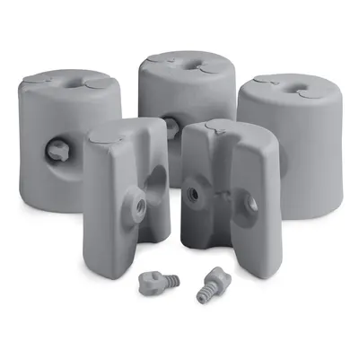 VonHaus Gazebo Weights set of ? Gazebo Leg Weights Fill with Sand or Water ? Pole Anchor for Out