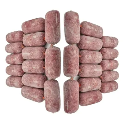 Raw Dog Food Frozen Complete BARF Chicken Mince Meal for Dogs - Frozen, Raw Food in x 500g Rolls