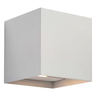 Up & Down Twin Outdoor Wall Light - x 5.5W CCT LED - Matt White