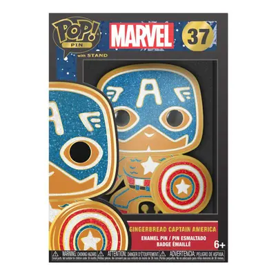 Marvel Comics Captain America Gingerbread Enamel Pop! Pin